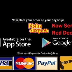 Pick N Drop - Red Deer PicknDrop Delivery just opened for business in Red Deer. We deliver anywhere in Red Deer have the most optimized ordering system