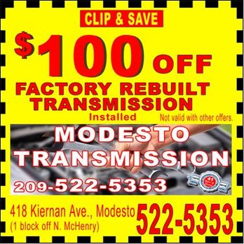Modesto Transmission - With over 40 years of experience, Modesto Transmission is Stanislaus County's best in transmission repair... - Auto Repair Near Me - Modesto, California Modesto Transmission - With over 40 years of experience, Modesto Transmission is Stanislaus County's best in transmission repair... - Auto Repair Near Me - Modesto, California