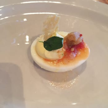 Beckett's Table - Eggplant Parmesan deviled egg - New American Near Me - Phoenix, Arizona
