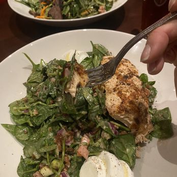 Firebirds Wood Fired Grill - Spinach & Salmon Salad (modified) - Seafood Near Me - Chattanooga, Tennessee
