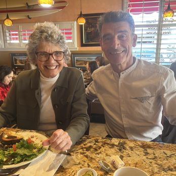 Antoine's Cafe - Me  Claude and Laura mother of my kids. The plates are Pastrami sandwich wonderfull and Quich Lorraine outstanding - Breakfast & Brunch Near Me - San Clemente, California