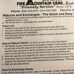 Their return policy.