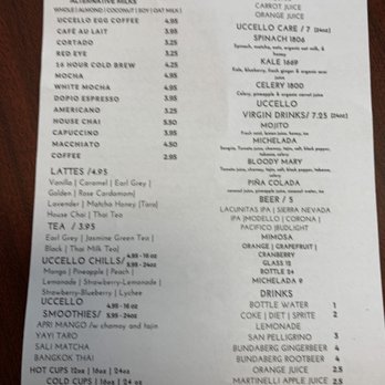 Cafe Uccello - Menu - Breakfast & Brunch Near Me - Oakland, California Cafe Uccello - Menu - Breakfast & Brunch Near Me - Oakland, California