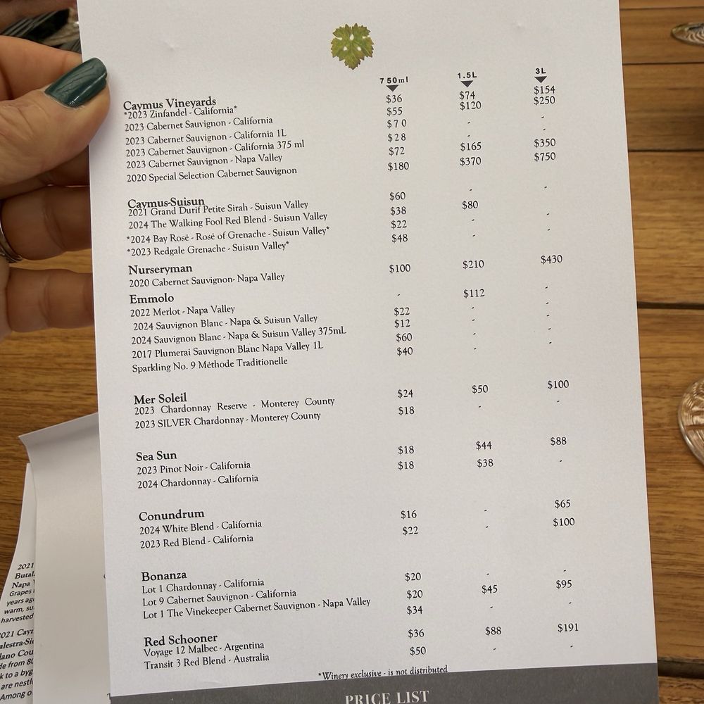 Caymus Vineyards - Wineries Near Me - Rutherford, California