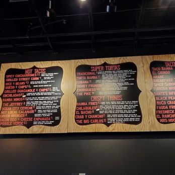 Taco Bamba - Menu - Tacos Near Me - Rockville, Maryland