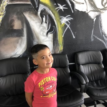 Legit Barbershop - Feeling stylish with his new cut. - Barbers Near Me - Murrieta, California Legit Barbershop - Feeling stylish with his new cut. - Barbers Near Me - Murrieta, California