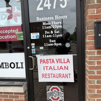 Pasta Villa - Incorrect hours.... Never open - Italian Near Me - Columbus, Ohio Pasta Villa - Incorrect hours.... Never open - Italian Near Me - Columbus, Ohio