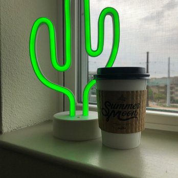 Summer Moon Coffee - Quarter moon latte - Coffee & Tea Near Me - Austin, Texas