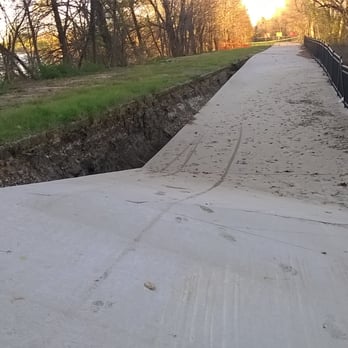 Campion Trail - Structural damage caused by river. - Hiking Near Me Campion Trail - Structural damage caused by river. - Hiking Near Me