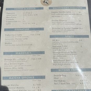 Cafe Hagen - Drinks menu - Coffee & Tea Near Me - Seattle, Washington