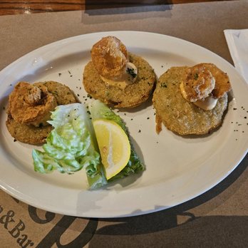Julep Kitchen & Bar - Fried Green tomatoes with shrimp  07-10-25 - Barbeque Near Me - Annapolis, Maryland