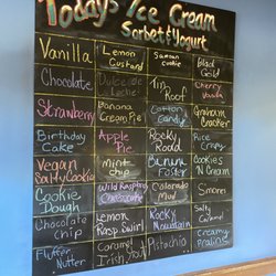 Liks Ice Cream - The ice cram flavor choices.