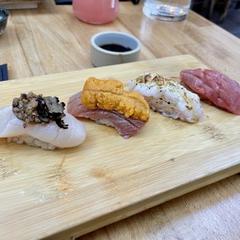 Sushi Lab Rooftop - Omakase at Table (not Bar) - will be plated 4, 4, 3 - Japanese Near Me - New York, New York Sushi Lab Rooftop - Omakase at Table (not Bar) - will be plated 4, 4, 3 - Japanese Near Me - New York, New York