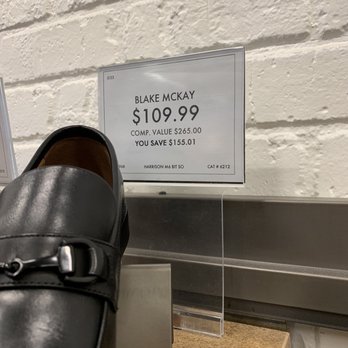 Dsw Designer Shoe Warehouse - DSW's price tag for the Blake McKay at $109.99 supposedly discounted by $155.01. - Shoe Stores Near Me - Henderson, Nevada