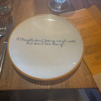 Bicyclette Cookshop - Fun plates! Available for purchase too - New American Near Me - Naples, Florida