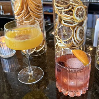 Encore - Mango Martini and Smoky Mezcal Old Fashioned - Latin American Near Me - Salem, Oregon