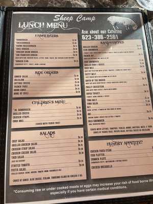 Menu photo 6 The Sheep Camp Buckeye, AZ Menu photo 6 The Sheep Camp Buckeye, AZ