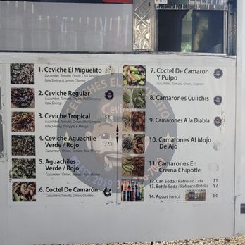 Ceviches el Miguelito - Cheviche El Miguelito - Menu - Seafood Near Me - Inglewood, California