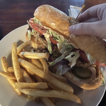 Big Water Fish Market - "Oh boy" po' boy with soft shell crab - Seafood Markets Near Me - Siesta Key, Florida Big Water Fish Market - "Oh boy" po' boy with soft shell crab - Seafood Markets Near Me - Siesta Key, Florida