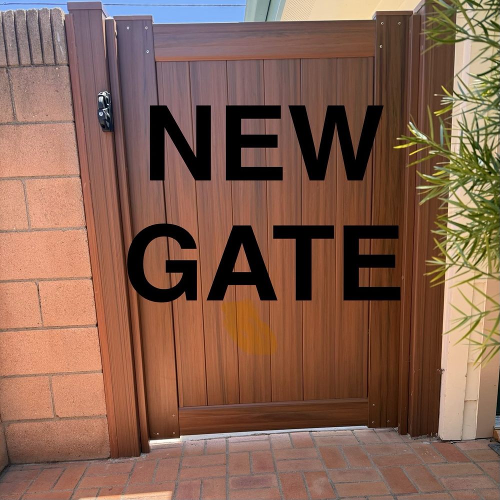 Vinyl Concepts - The new gate. - Fences & Gates Near Me - Torrance, California