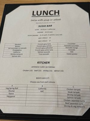 Menu photo 1 Ryujin Sushi Bridgewater, NJ Menu photo 1 Ryujin Sushi Bridgewater, NJ