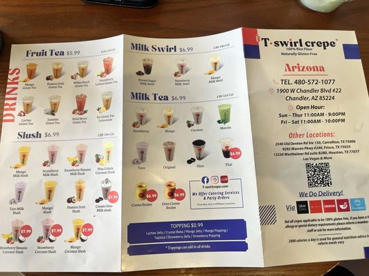 Menu photo 2 T Swirl Crepe Chandler, AZ