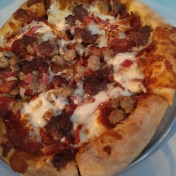 Rainbow Pizza - #9 All the meat you can handle (7 meats) - small - Greek Near Me - San Mateo, California Rainbow Pizza - #9 All the meat you can handle (7 meats) - small - Greek Near Me - San Mateo, California