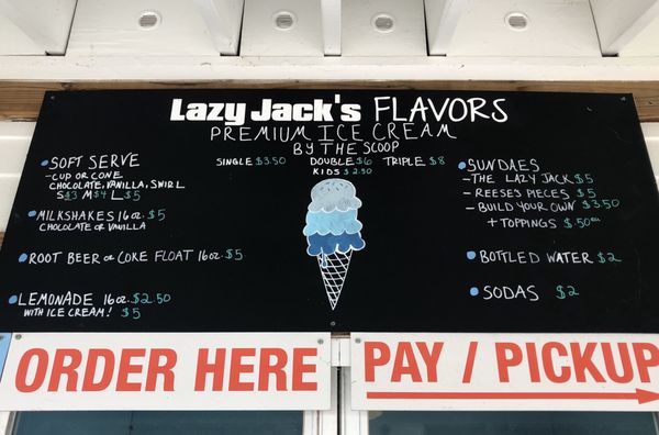 Menu photo 3 Lazy Jack's Ice Cream Shack Wilmington, NC Menu photo 3 Lazy Jack's Ice Cream Shack Wilmington, NC
