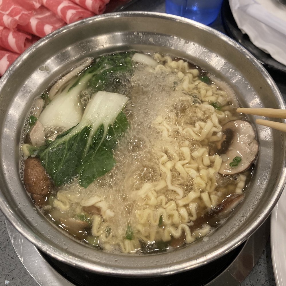 Shabu House - My concoction of the umami broth, with bak choy, some noodles, mushrooms, and if I keep on going I'll be hungry again lol - Hot Pot Near Me - Fort Lee, New Jersey Shabu House - My concoction of the umami broth, with bak choy, some noodles, mushrooms, and if I keep on going I'll be hungry again lol - Hot Pot Near Me - Fort Lee, New Jersey