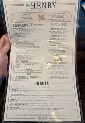 Menu photo 1 The Henry Wilmette, IL Menu photo 1 The Henry Wilmette, IL