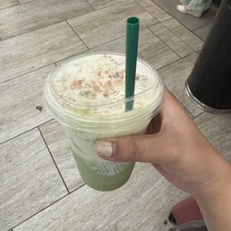 Banana Bread Matcha Latte