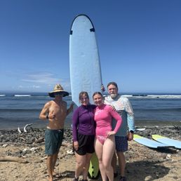 A happy family with our wonderful instructor, Kyle!