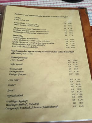 Menu photo 3 Gaststätte Kelterstube Korb, BW Menu photo 3 Gaststätte Kelterstube Korb, BW