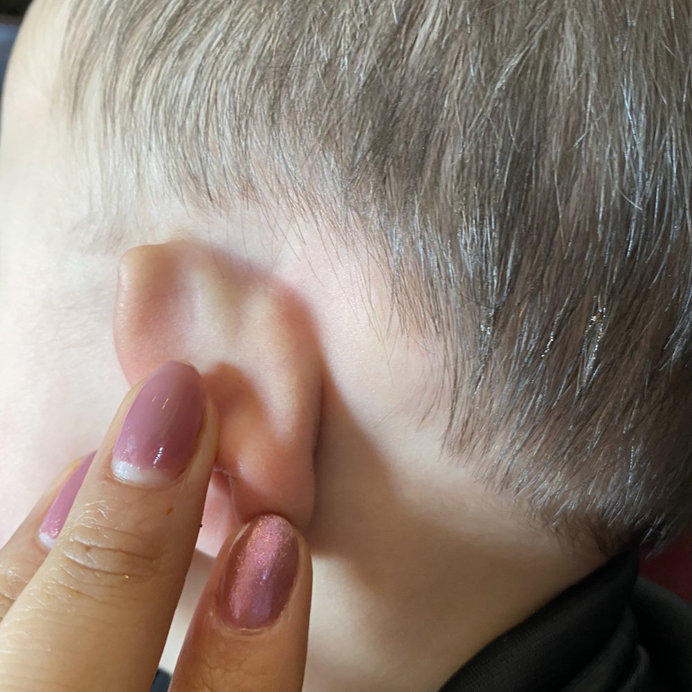 This is the hair cut my baby got, some of his hair looks very patchy shorter in some places longer in others This is the hair cut my baby got, some of his hair looks very patchy shorter in some places longer in others