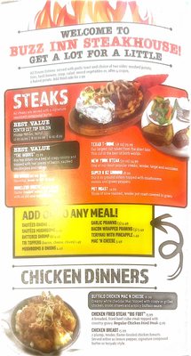 Menu photo 4 Buzz Inn Steakhouse Ellensburg, WA