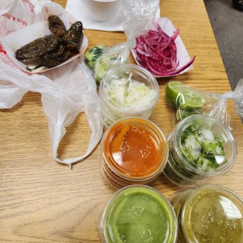 Birrieria Las Maria’s - Enough items from salsa bar for 3 people - Mexican Near Me - Peoria, Arizona Birrieria Las Maria’s - Enough items from salsa bar for 3 people - Mexican Near Me - Peoria, Arizona