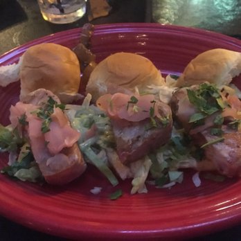 Grease Burger Beer and Whiskey Bar - Tuna sliders! They are delicious wit a wasabi mayo and topped with pickled ginger. - Burgers Near Me - West Palm Beach, Florida