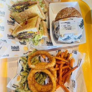 Habit Burger & Grill - Tempura Green Beans  Santa Barbara Char BBQ Bacon Char Onion Rings Sweet Potato Fries - American Near Me - Jacksonville, Florida