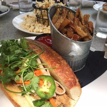 The Foundry Table & Tap - Roast pork bang mi and garlic fries - Gastropubs Near Me - Pittsburgh, Pennsylvania The Foundry Table & Tap - Roast pork bang mi and garlic fries - Gastropubs Near Me - Pittsburgh, Pennsylvania