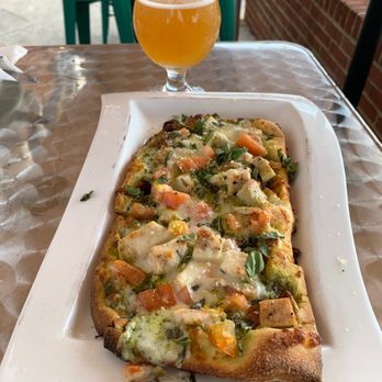 Mile 20 - The Breeze - Chicken Margarita flatbread. - Bars Near Me - Herndon, Virginia Mile 20 - The Breeze - Chicken Margarita flatbread. - Bars Near Me - Herndon, Virginia