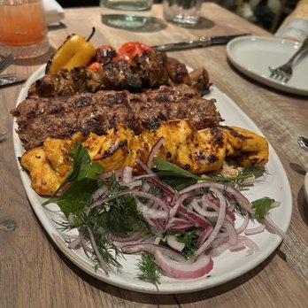 Delbar Middle Eastern - Joojeh (chicken breast), Koobideh (lamb + beef), Chinjeh (sirloin) - Persian/Iranian Near Me - Atlanta, Georgia