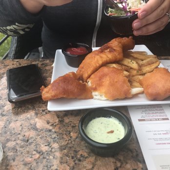 Cincinnati Lager House - Fish and Chips....I got the Pork Shank and I might be a little jealous - New American Near Me - Cincinnati, Ohio Cincinnati Lager House - Fish and Chips....I got the Pork Shank and I might be a little jealous - New American Near Me - Cincinnati, Ohio