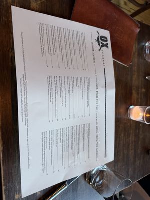 Menu photo 1 Ox Portland, OR Menu photo 1 Ox Portland, OR