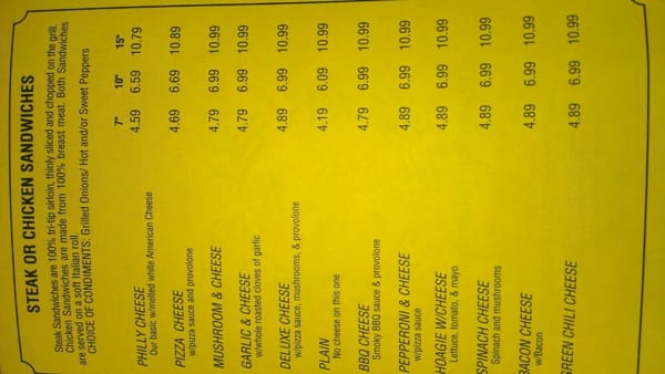 Menu photo 8 The Cheese Steak Shop Pinole, CA Menu photo 8 The Cheese Steak Shop Pinole, CA