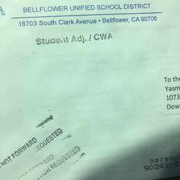 Correct address posted on letter from them