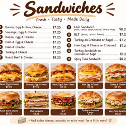 Donut Spot - Breakfast and lunch sandwich