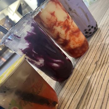 Boba and Brew Tea House - Butterfly pea tea, mangoneada, taro , ube purple syrup - Bubble Tea Near Me - Chandler, Arizona Boba and Brew Tea House - Butterfly pea tea, mangoneada, taro , ube purple syrup - Bubble Tea Near Me - Chandler, Arizona