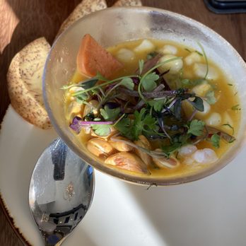 Limón - Ceviche Leche de tigre Ají Amarillo - Peruvian Near Me - Oakland, California