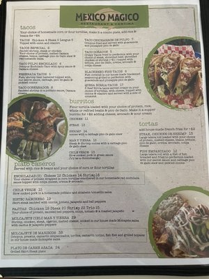 Menu photo 5 Mexico Magico Chandler, AZ