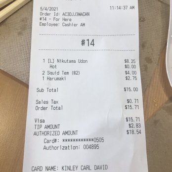 Marugame Udon - We were both stuffed for this much money. - Japanese Near Me - Honolulu, Hawaii